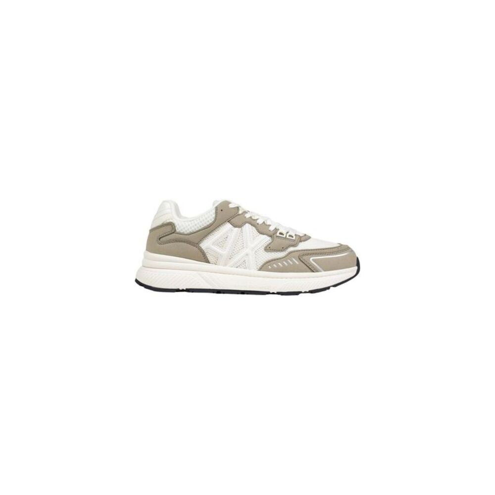 Armani Exchange Green Polyester Athletic Men's Sneakers